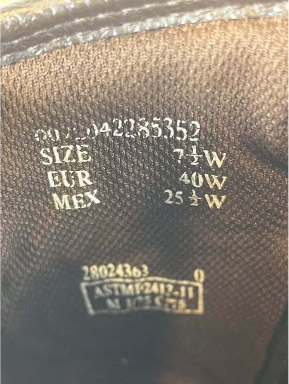 Brahma Men's 7.5 W Pull-On Leather Work Boots ASTM F2413-11 Brown - Picture 6 of 6